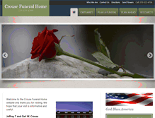 Tablet Screenshot of crousefuneralhome.com
